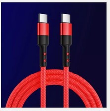 USB C To USB C Fast Charger PD 100W Dual Type C Charging Data Sync USB Cable NEW