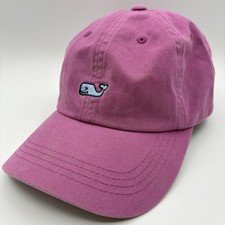 Vineyard Vines Hat Cap Strap Back One Size Pink Magenta Whale Logo Adjustable