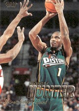 1997 Lindsey Hunter Fleer NBA Basketball # 161 Card