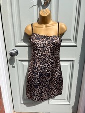 Zara Strappy leopard mini dress small Bnwt b78