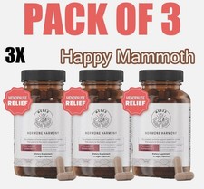 Paquete de 3 soportes hormonales naturales Happy Mammoth Hormony para mujeres
