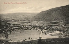 Colebrook, New Hampshire NH Birds Eye View of Town Antique Vintage Postcard