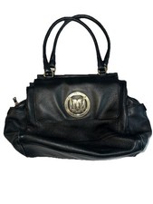 Borsa Love Moschino borsa Vit nera vera pelle oro borchie tracolla