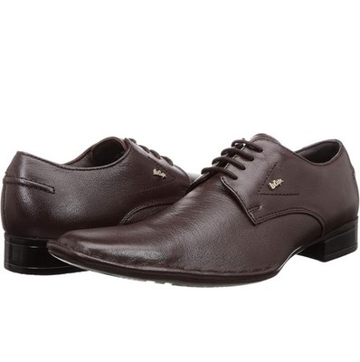 Lee Cooper Mens Formal Leather Dress Shoes Size 44/10 Color Brown