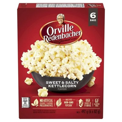 Orville Redenbacher Sweet & Salty Kettlecorn Microwave Popcorn 6 Bags 82g