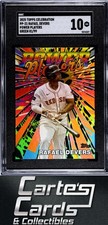 Rafael Devers 2025 Topps Celebration #PP-21 Power Players Green 81/99 SGC 10