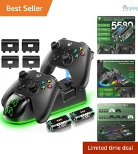 Xbox Controller Charger Station with 2 Rechargeable Batteries for Series X/S