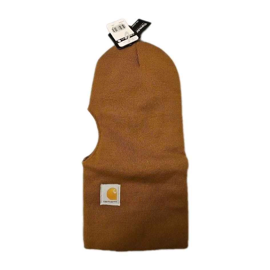 Carhartt 3M Mens Balaclava Watch Hat Brown Winter Workwear Thinsulate Eyes