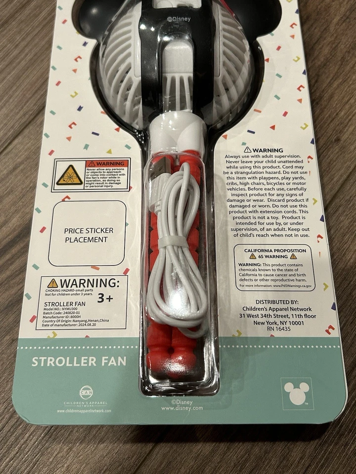 Disney Baby Mickey Stroller Fan Brand New Sealed - Image 2 of 4