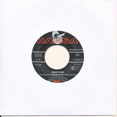 Go Johnnie Go / Call My Name - Eruption - LC Single 7'' Vinyl 211/27