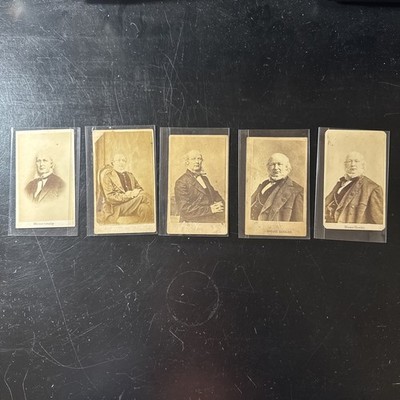 Lot of 5, Horace Greeley, Portraits, CDVs, 2.5x4 , Mid-1800s,