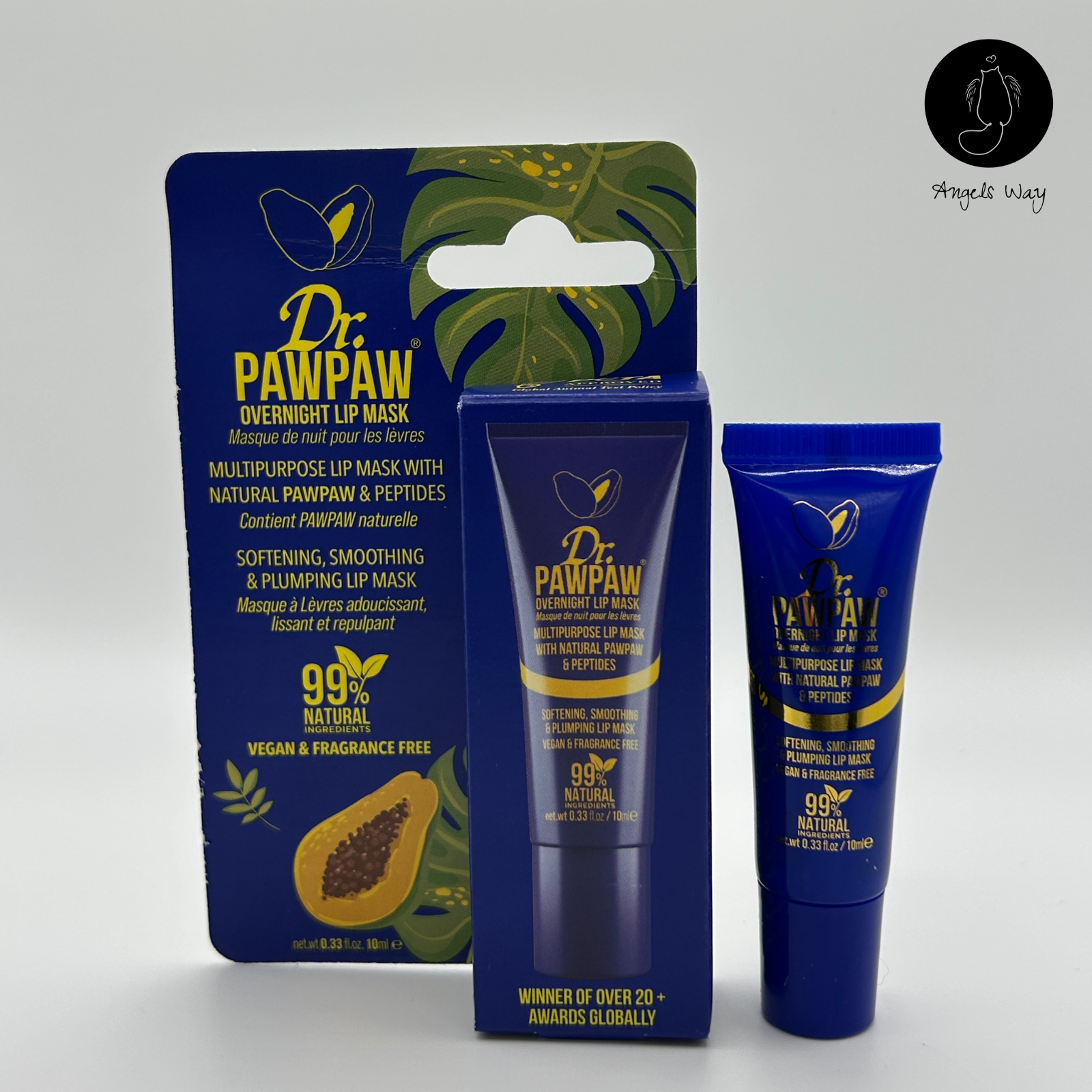 Dr PawPaw Overnight Lip Mask 10ml Natural Pawpaw Lip Treatment Dry Lips