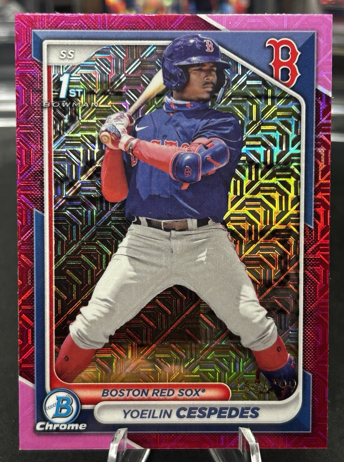 YOEILIN CESPEDES 2024 Bowman Chrome 1st Fuchsia Mojo Refractor /299