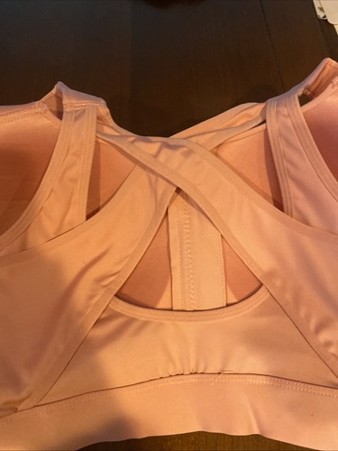 LAYER 8 MAXIMUM SUPPORT Sport BH Peach tailliert Frontreißverschluss - NEU Gr. 2XL XXL - Bild 7 von 9