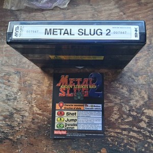Metal slug 2 for Neo Geo MVS cartridge and marquee