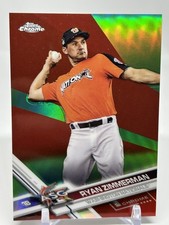 2017 Topps Chrome Update Ryan Zimmerman Red Refractor Parallel /25  #HMT43 SSP