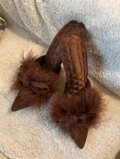 Fashion Nova HEFNER BROWN Shoes Size 7 NEW With Box