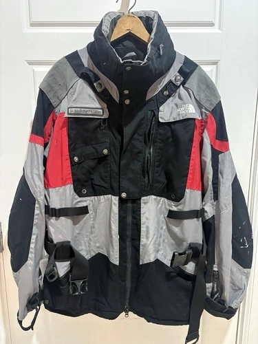 Vintage The North Face Steep Tech Jacket XL Black Gray Red Scot Schmidt Ski Y2K - product listing photo