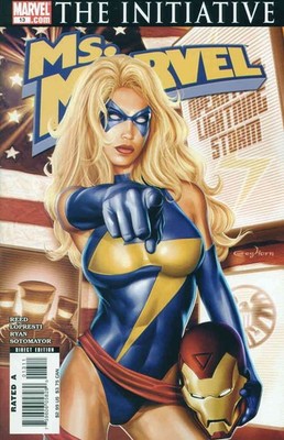 Ms. Marvel (2nd Series) #13 FN; Marvel | Greg Horn the Initiative - w/Bag+Board