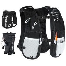 Lightweight Running Vest Backpack with 1. 5L Bladder Reflective Strips for Men