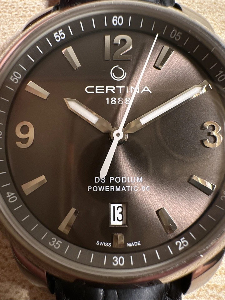 Certina DS Podium Automatic ETA Mens Watch 38mm, Swiss Made, Dress Watch - Image 4 of 4