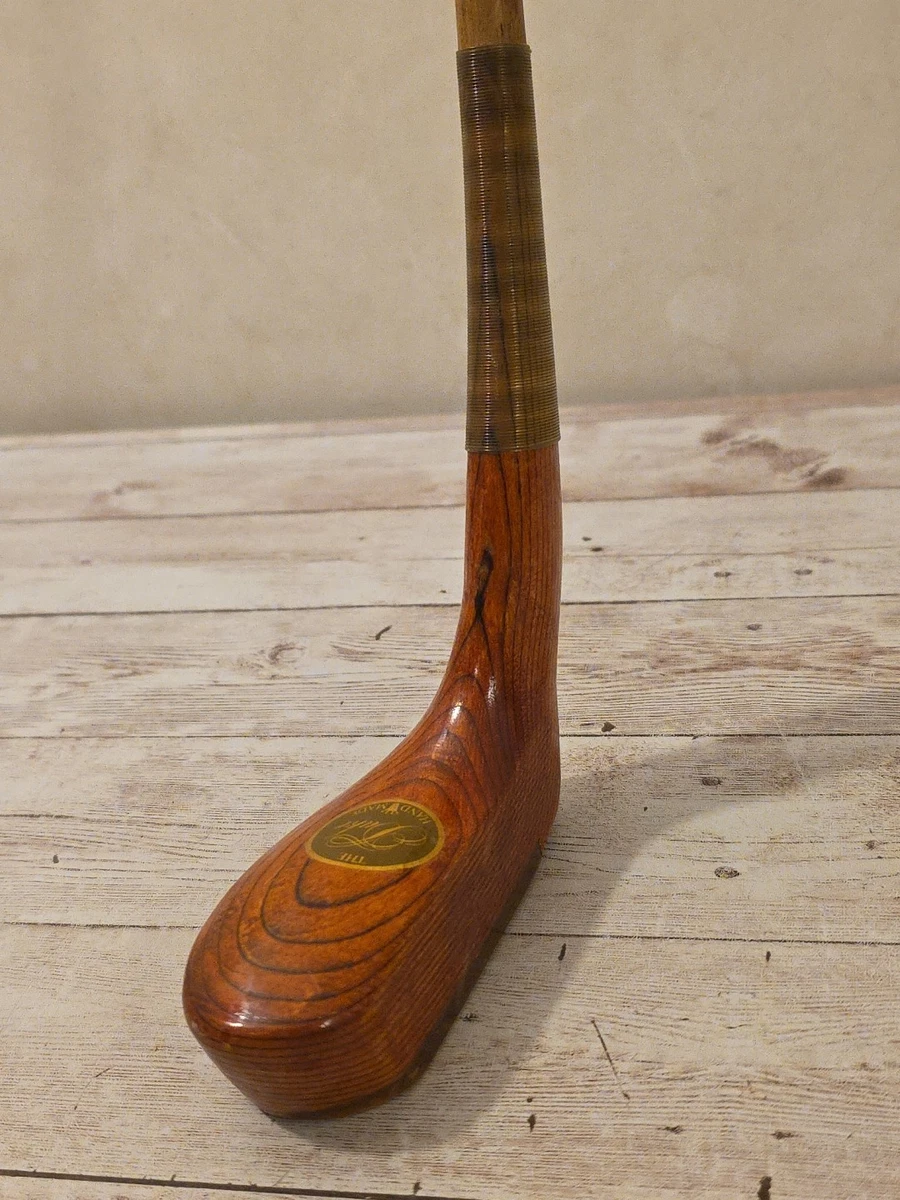Putter St Andrews précis Wright and Ditson avec manche en bois