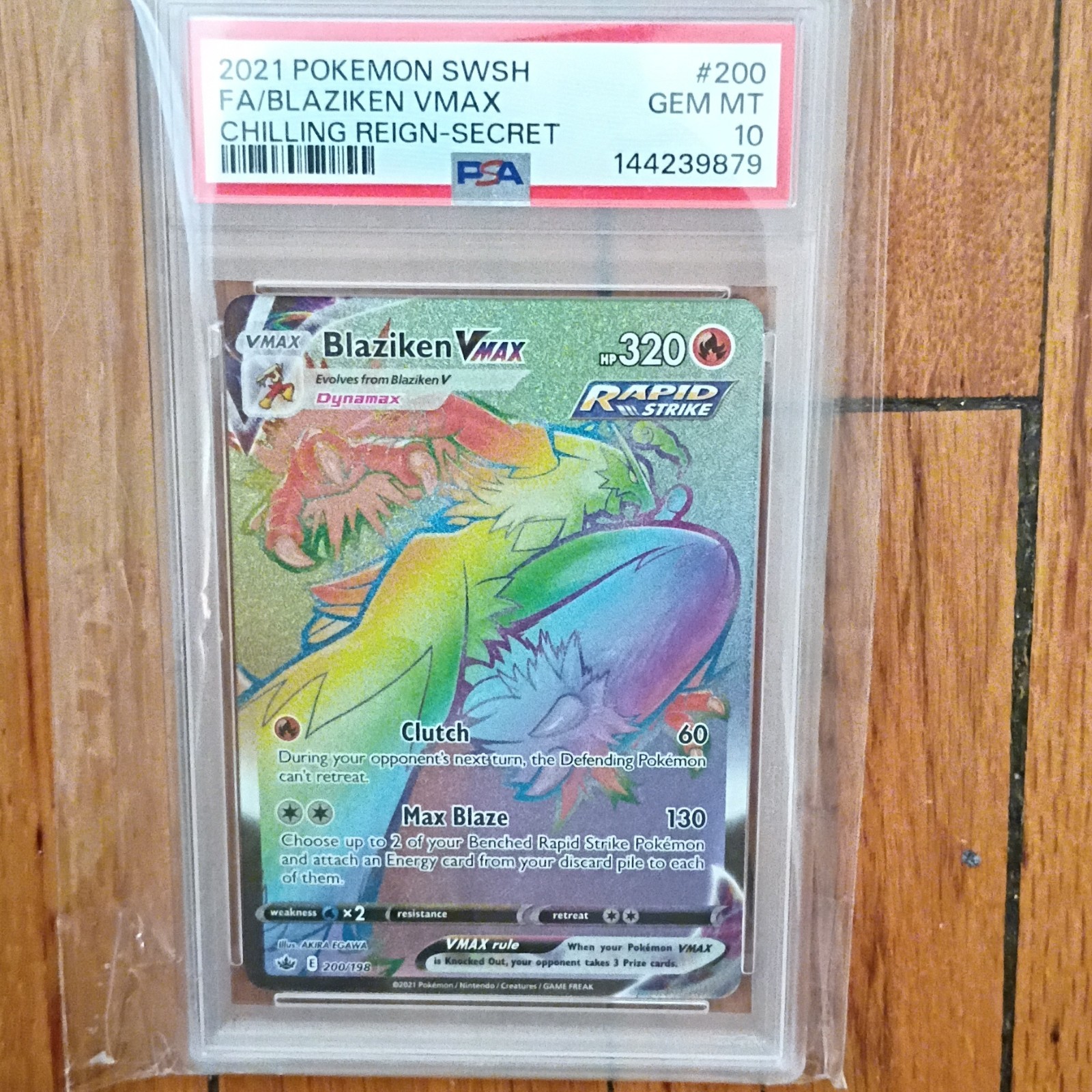 Blaziken VMAX 2021 Sword & Shield: Chilling Reign #200/198 Holo  display picture 1