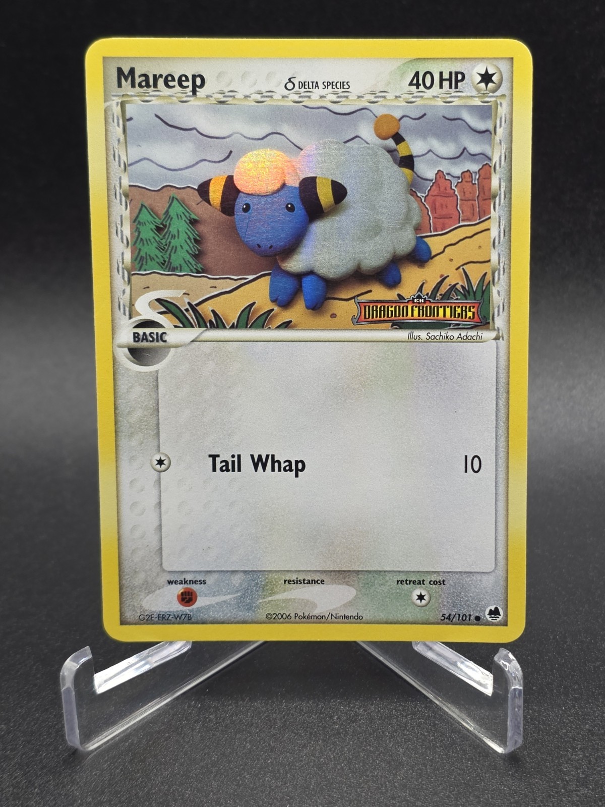 Mareep (Delta Species) | Dragon Frontiers | Reverse Holo | 54/101 | Stamp