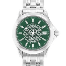 Omega Seamaster 2506.70 36mm Green Dial Steel Automatic Mens Watch Card 1998
