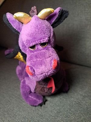 Ganz Webkinz Emperor Dragon HM178 Purple Plush 11