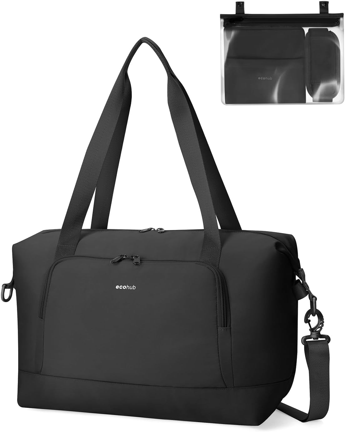 Bolsa de cabina ECOHUB para Ryanair 40x20x25, perfecta nueva 40x30x20 negra