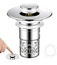 Bathroom Sink Stopper, Bathroom Sink Drain Strainer, Sink Plug for 1.1  -1.4  Dra