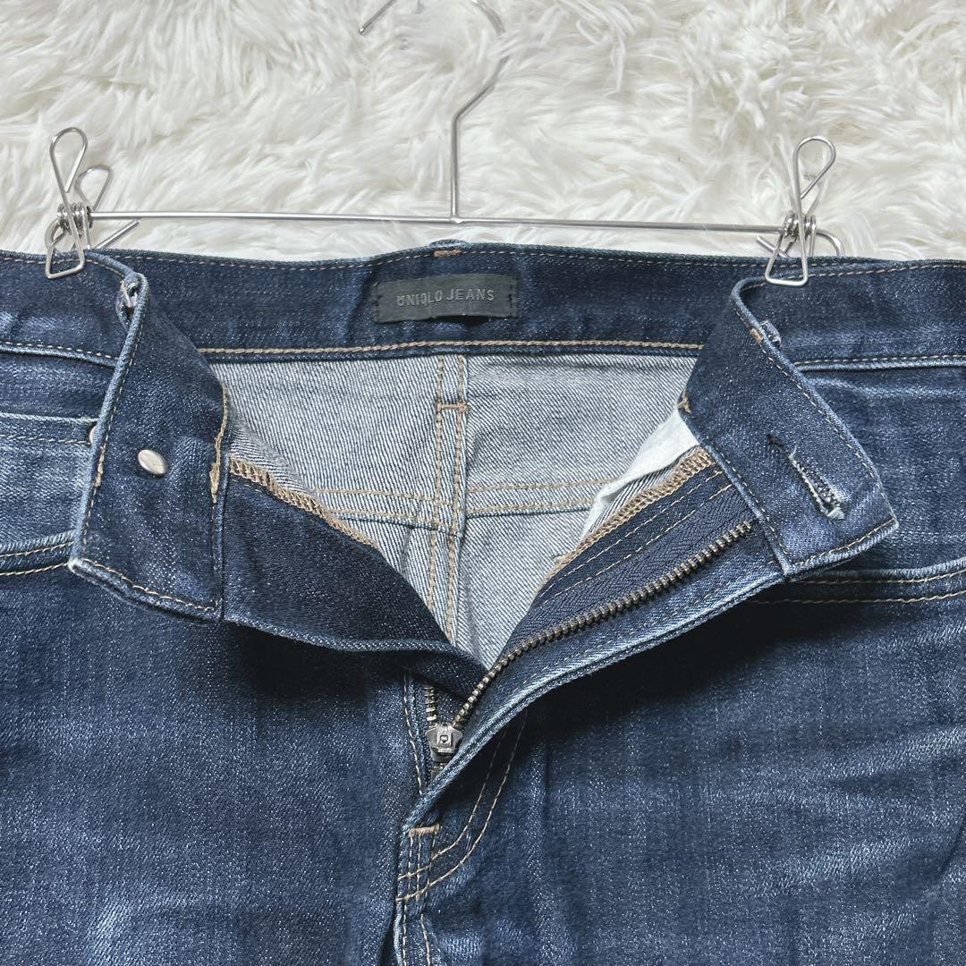 Uniqlo denim slim fit jeans red ear F blue 31(79cm) 96421C thumbnail 7