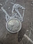 1921 Morgan Silver Dollar necklace Chain is not Silver Dollar is Real