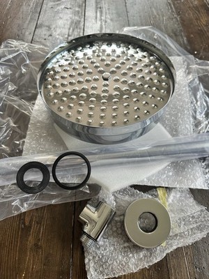 Viktorianischer Duschkopf 20 cm Wandarm 40 cm Hudson Schilf Idealrain UVP 199 £ 