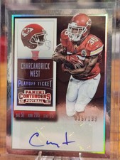 2015 Charcandrick West Panini Contenders Rookie Auto #186 35/199 Kansas City RC