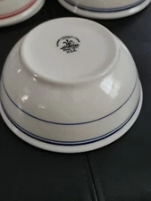 Homer Laughlin Stoneware USA banded cobalt blue bowl