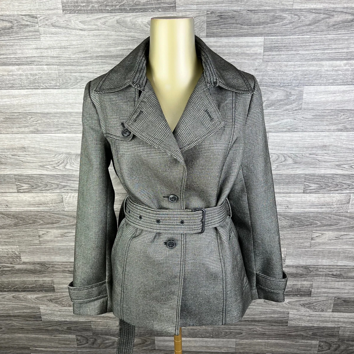 Houndstooth outlet peacoat women's