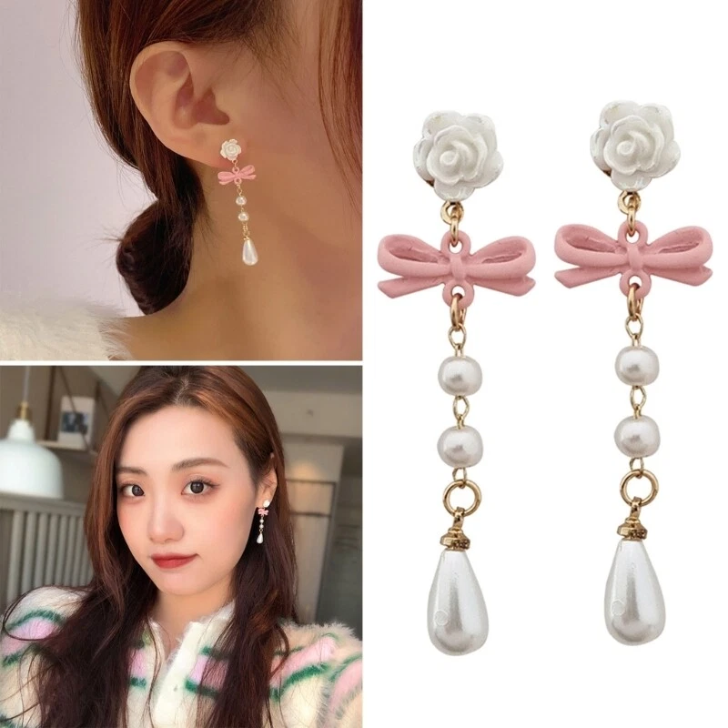 Cute long earrings deals