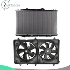 Radiator and Cooling Fan Assembly Car Electric For 2003 04-2007 Honda Accord