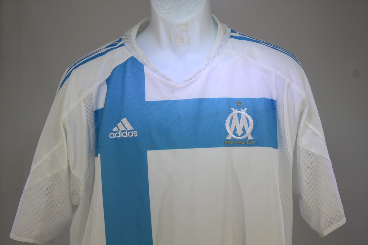 Olympique Marsella Mens Large Adidas Jersey used 2004-2005 T | eBay