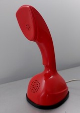 Téléphone de bureau à cadran rotatif vintage rouge Cobra Ericsson du milieu d...