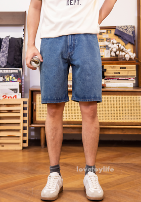 Red Tornado Vintage 15oz Raw Denim Shorts Men Loose Jeans