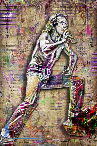 BON SCOTT AC/DC Poster, Bon Scott Ac/Dc Tribute Pop Art Free Ship US | eBay