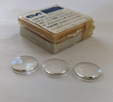 Qty 3:  CVI Laser 1"  BICX-25.4-76.6-C-755  (AR @ 755nm) BK7  f= 7.55cm BICONVEX