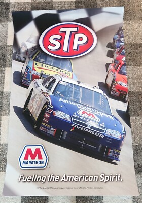 44x28'' STP ARMOR ALL Nascar MARATHON MOTOR OIL Flexible Plastic ADVERTISING SIGN