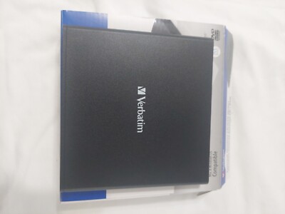 Verbatim 98938 External Slimline CD/DVD Writer USB 2.0 - Black