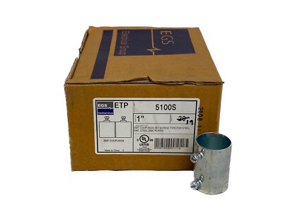(19) EGS APPLETON 5100S 1  ETP Set Screw Type EMT Conduit Couplings