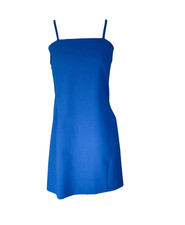 Versace Jeans Couture vintage strappy dress in blue - Size XS