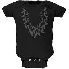 Halloween Wolf Costume Black Soft Baby One Piece